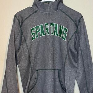 Jansport Michigan State quarter zip fleece